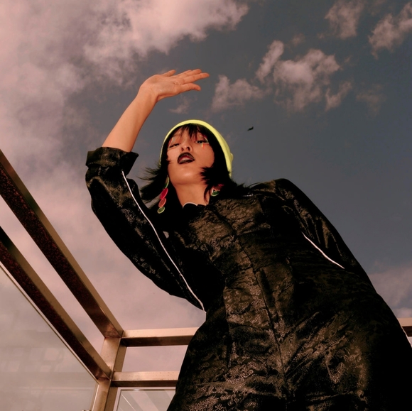 NWOT Dawang Black Brocade Jumpsuit Size S - Picture 4 of 8